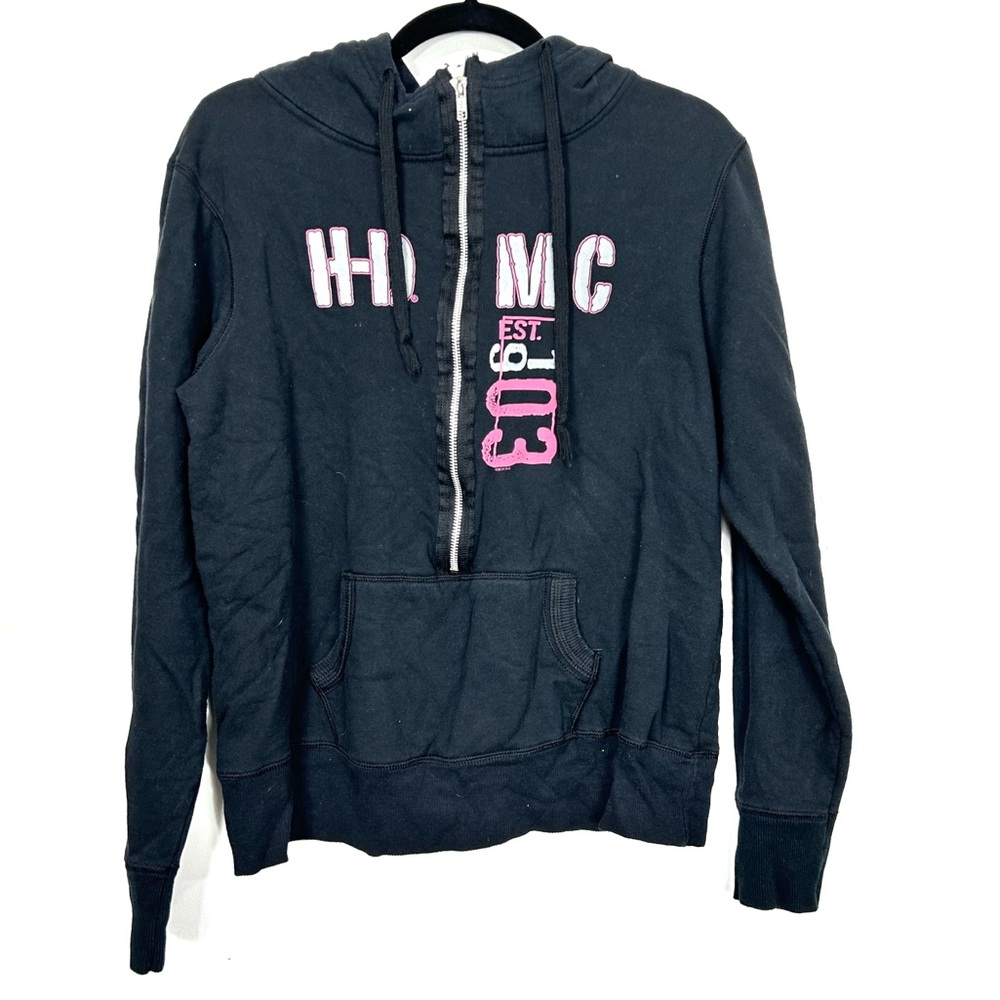 Harley-Davidson Black and Pink Women's Sweater G25